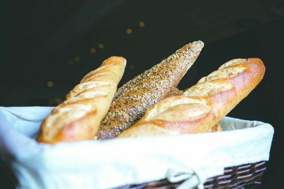 Baguetter hører med i et franskt bakeri. À tartiner betyr forøvrig «å smøre på» på fransk. Foto: Highland Lodge