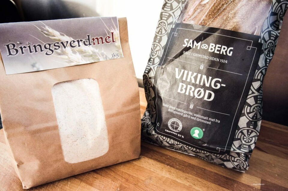 Vikingbrød er et resultat av samarbeidet mellom bakeriet Sam Berg og kornbonden Tor Helge Arnevik, som driver Bringsverd gård. Foto: OBK Vikingbrød er et resultat av samarbeidet mellom bakeriet Sam Berg og kornbonden Tor Helge Arnevik, som driver Bringsverd gård. Foto: OBK