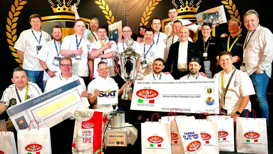 Vinnerne og dommerne samlet etter Pizza Champion Cup Norge 2023. Vinnerne og dommerne samlet etter Pizza Champion Cup Norge 2023.