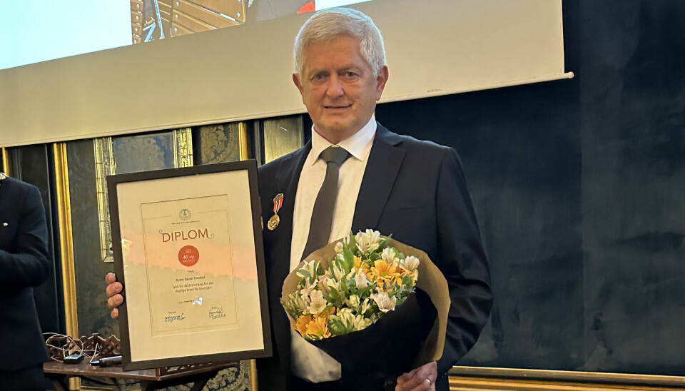 Sven Sturla Tonstad ble hedret for 40 år i bransjen.