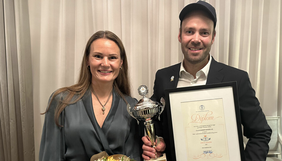 Lillehammer Bakeri er Årets Bakeri 2023. Gründerne Gro-Eva Lyngås Owren og Sigurd Tølløfsrud Owren tok imot prisen under utdelingen på Grand Hotell i Oslo.