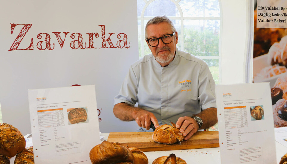 Jonas Jemt fra Lesaffre presenterte nyheten Zavarka på Pals' minimesse i Asker 13. september.