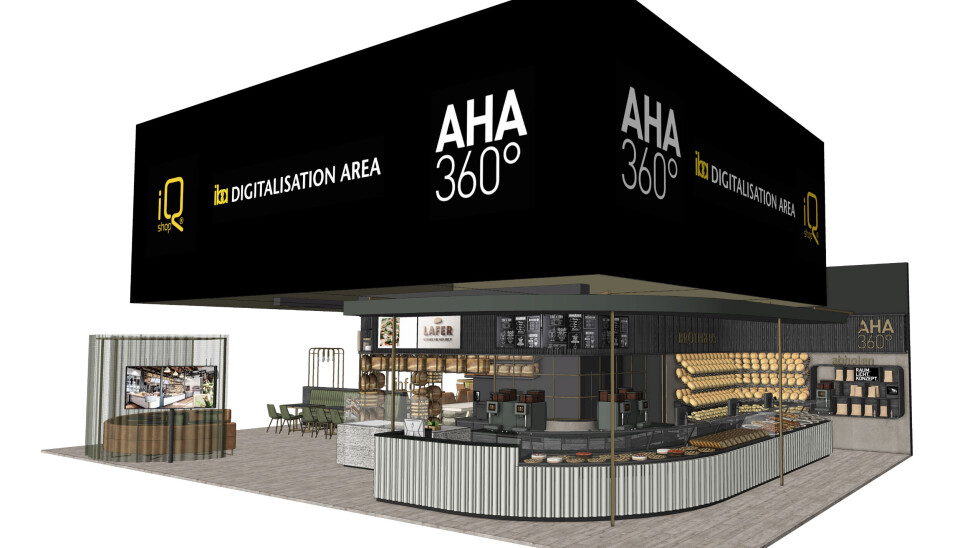 AHA 360° & Shop-IQ presenterer 'fremtidens filial' på stand 420 i hall A4 på iba 2023. AHA 360° & Shop-IQ presenterer 'fremtidens filial' på stand 420 i hall A4 på iba 2023.