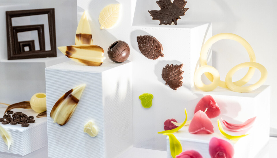 Det polske selskapet Barbara Decor stilte ut lekker kakepynt i sjokolade på iba 2023.