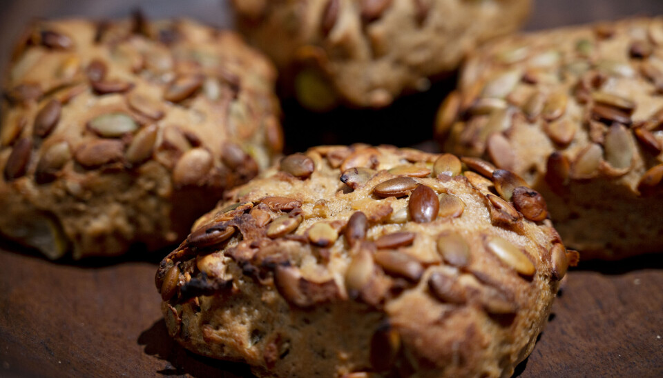 Økologiske glutenfrie rundstykker fra Kolonihagen Bakeri. Økologiske glutenfrie rundstykker fra Kolonihagen Bakeri.