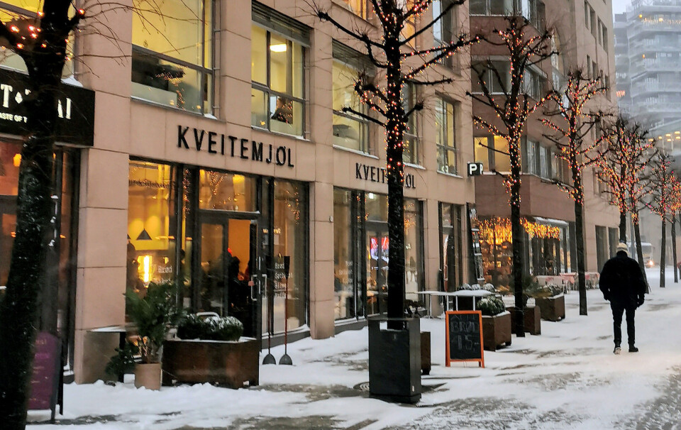 Kveitemjøls første bakeriutsalg ble åpnet på Aker Brygge i april 2020.
