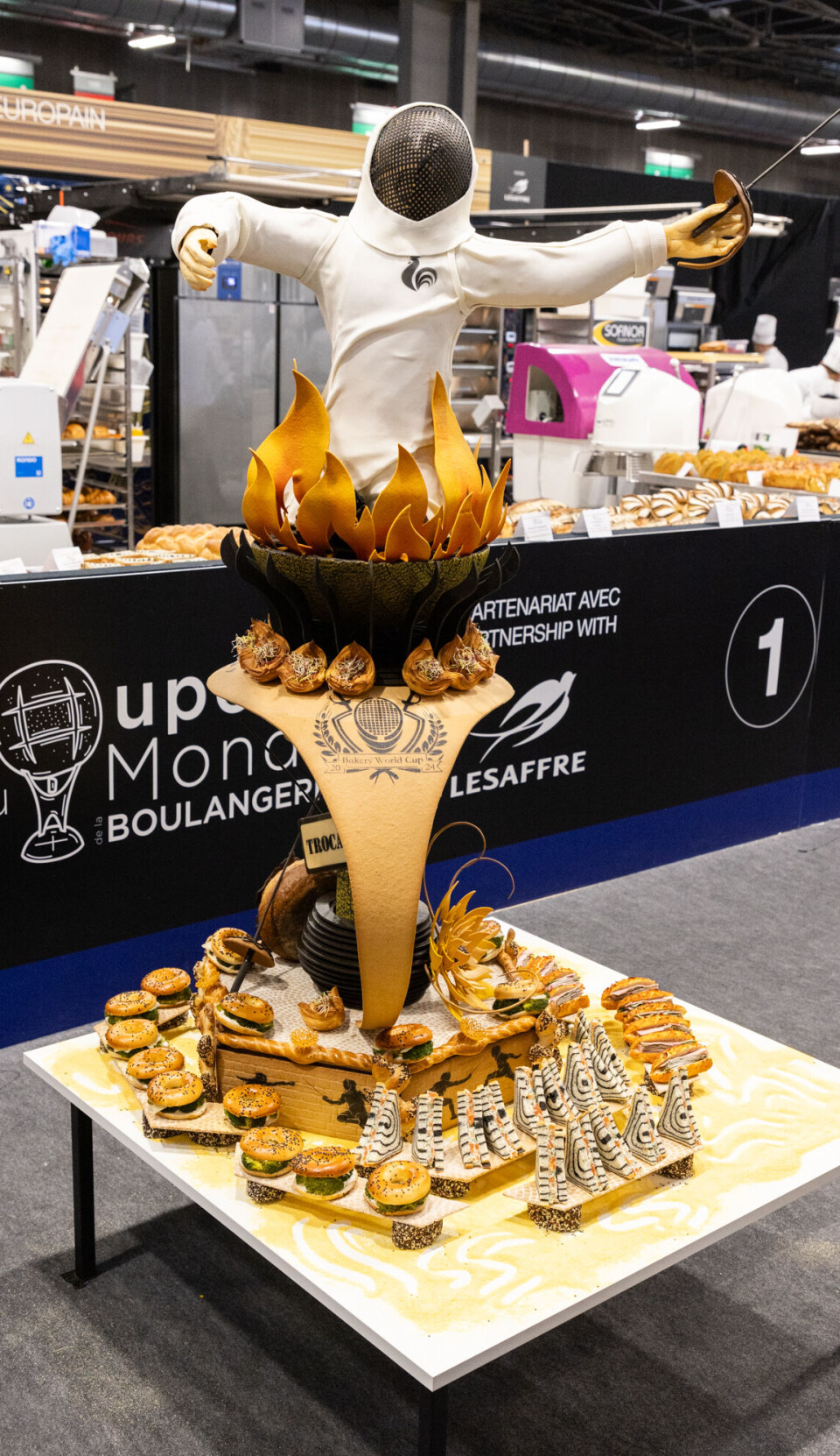Frankrikes ferdige produkter og showpiece.