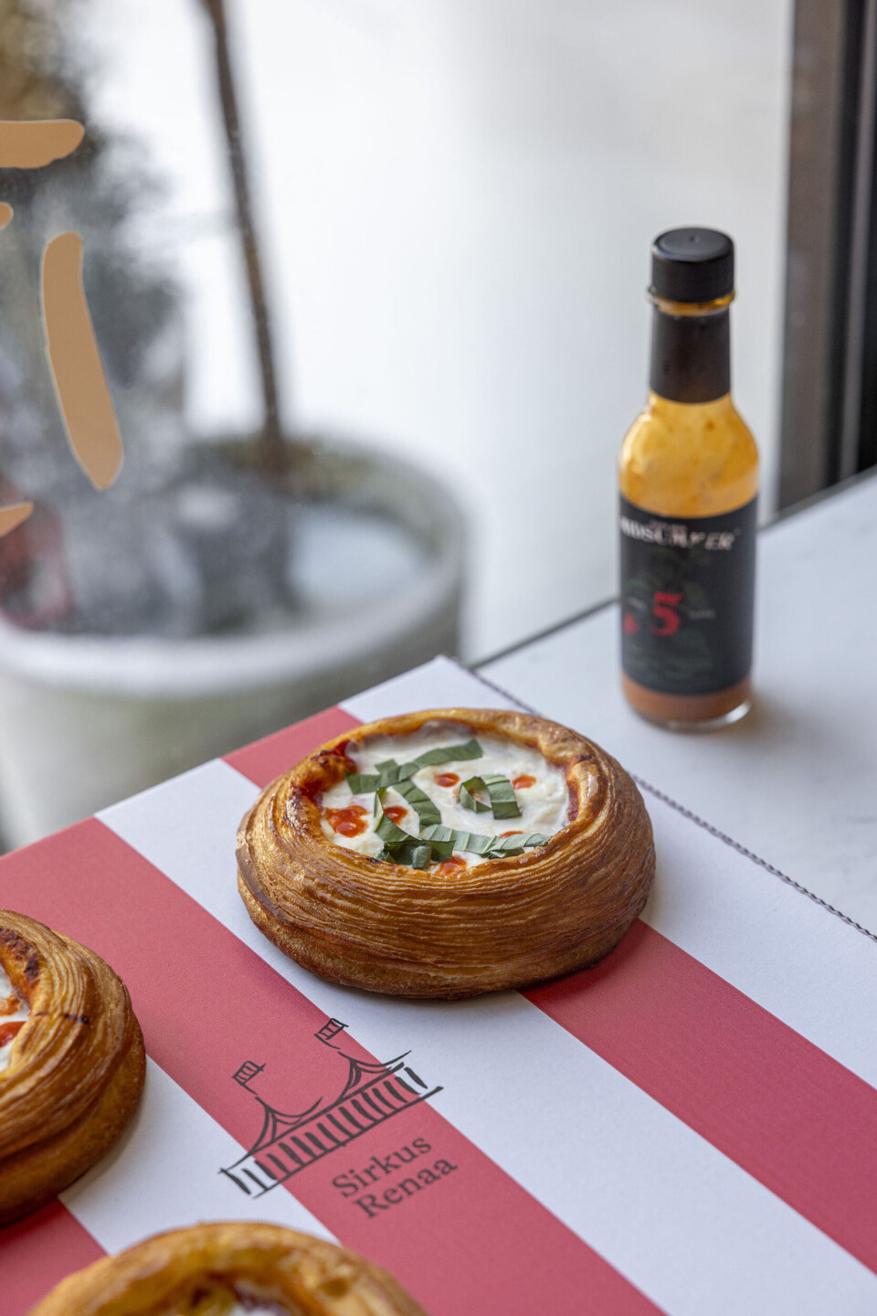 Croissantens dag på Sirkus Renaa: Pizzacroissant.