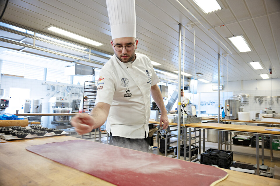 Romain Trigueros (27) kom på andreplass i NM Årets Baker 2024. Til daglig jobber han som bakerisjef hos Søtt + Salt i Bergen.