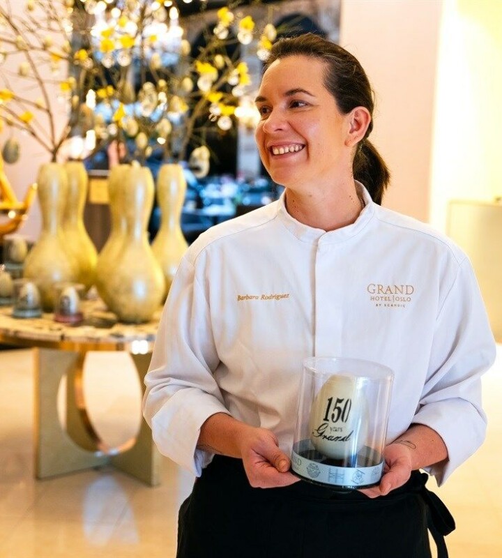 Barbara Rodriguez er konditorsjef på Grand Hotel.