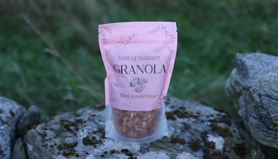 Granola med mandelsmør fra Sunt og Balansert.
