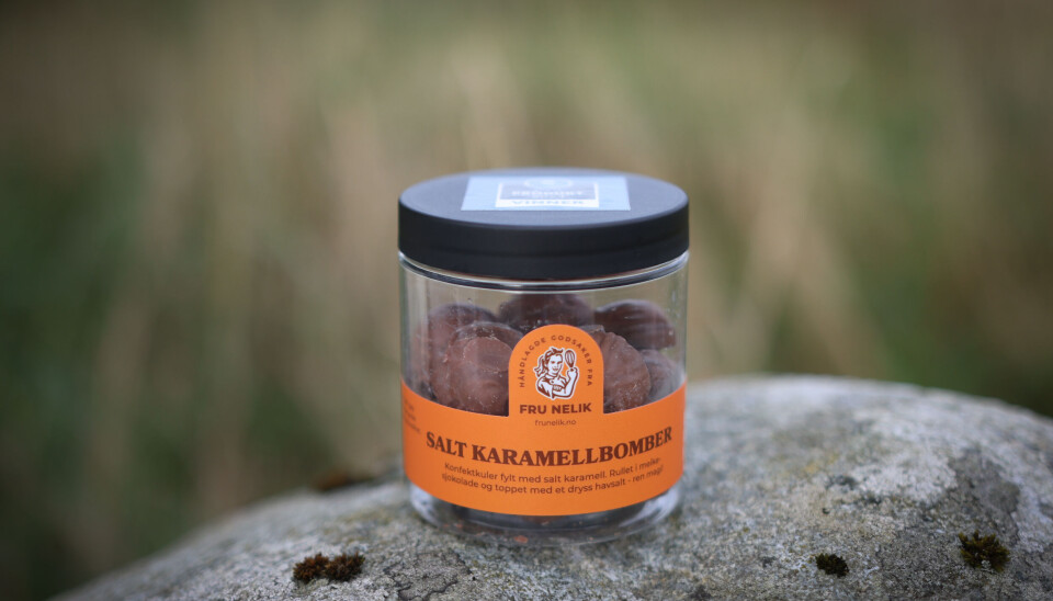 Salt karamellbomber fra Fru Nelik.