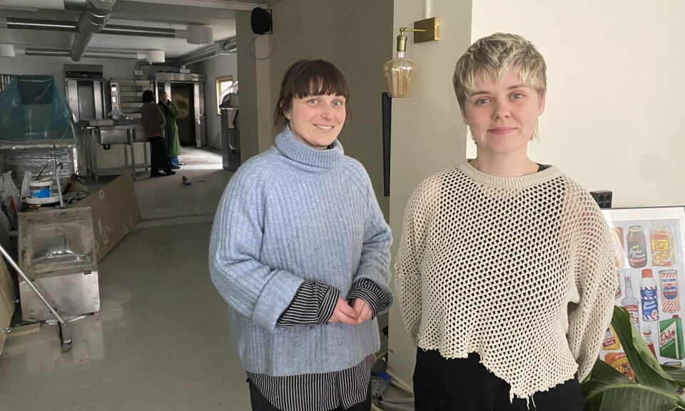 Alexandra Karin Ek og Karen White i lokalet hvor Frida Bakery skal åpne om kort tid.