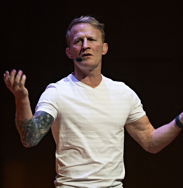 Bryter Stig Andre Berge avsluttet inspirasjonsdagen med et personlig og inspirerende foredrag.