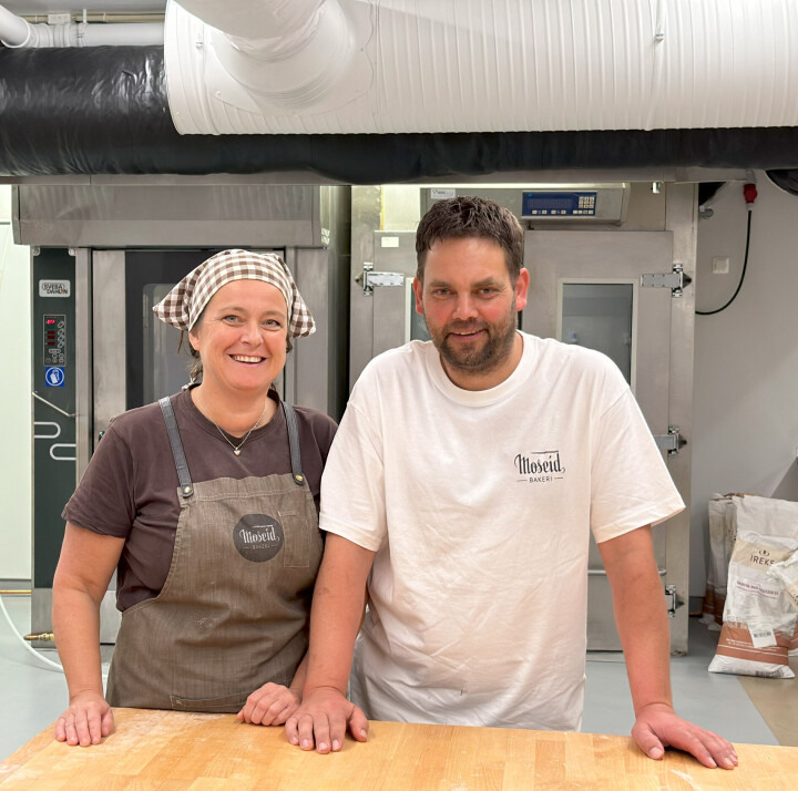 Knut Arne Moseid og Hedli Moseid er også i gang med et eget separat glutenfritt bakeri i kjelleren.