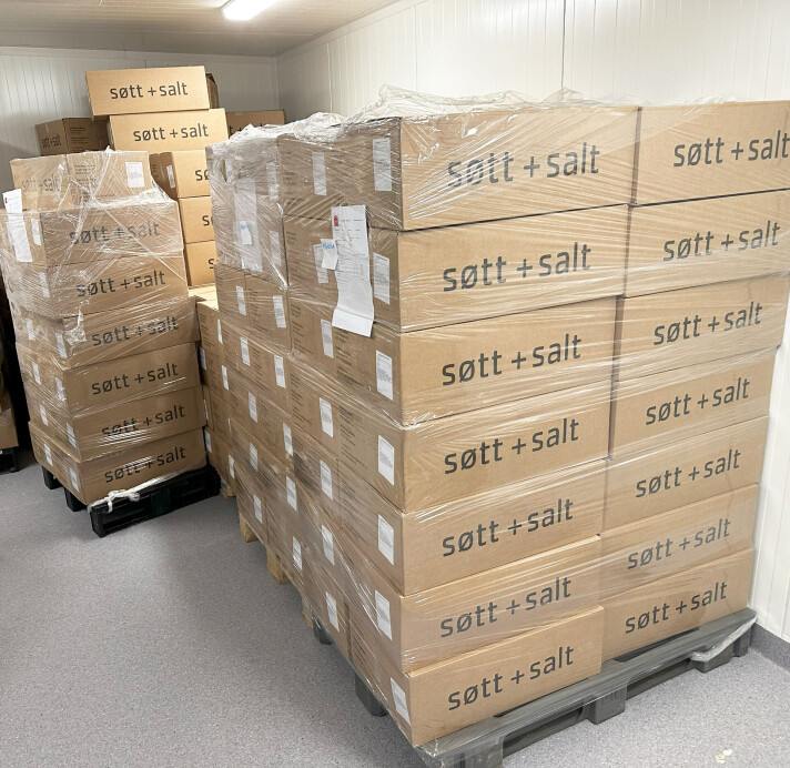 Hver uke går det ut store mengder produkter fra bakeriet som har 10 ansatte i produksjonen.
