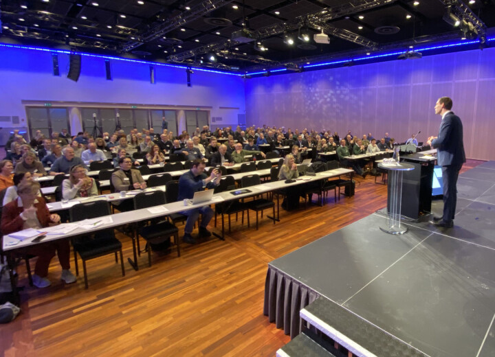 KONFERANSE: Onsdag 22. januar arrangeres årets utgave av Kornkonferansen. I fjor var klima- og miljøminister Andreas Bjelland Eriksen til stede og holdt åpningsinnlegg under Kornkonferansen.