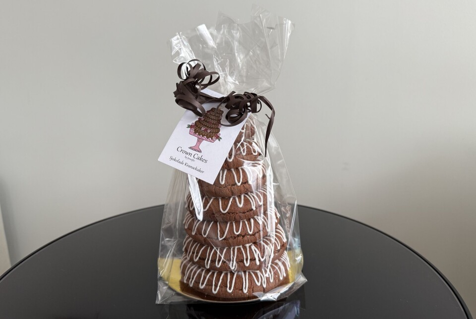 Fin gave: – En sjokoladekransekake er en perfekt vertinnegave, valentinsgave eller morsdagsgave. Denne kaken er så holdbar og robust at den kan sendes med posten hvor som helst i verden, sier Jennifer Falck, som har utviklet produktet.