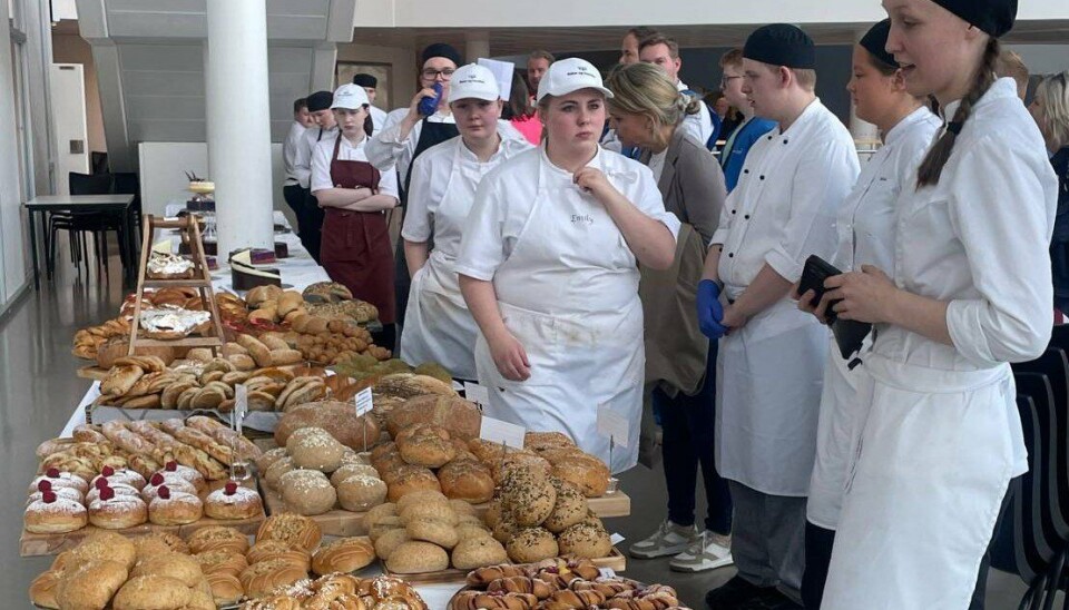 Seks elever i bakerfagelever konkurrerte i finalen i skole-NM i Kristiansand.
