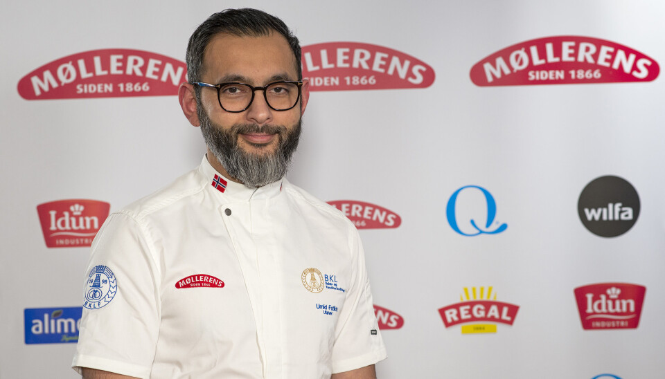 Umid Fotik fra Brustadbua har ansvaret for showpiecen i Nordic Bakery Cup 2025.