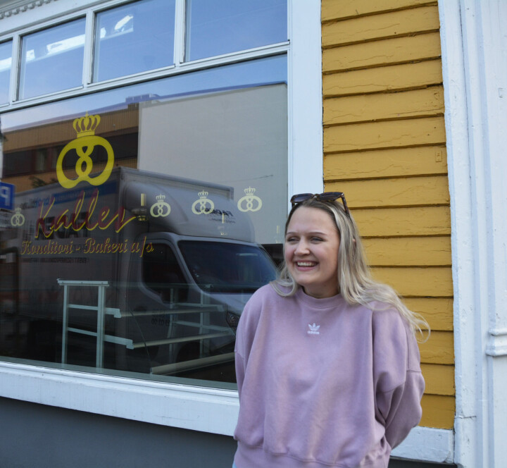 Marte Gyland (23) starter Symre Bakeri og Konditori i det tidligere lokalet til Kalles i Strandgaten 65 B i Egersund.