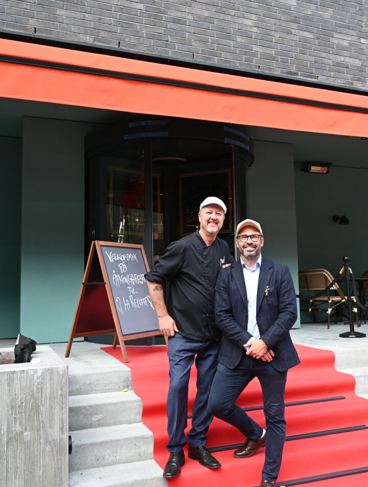Trond Moi og Stian Tungland åpnet det nye spisestedet La Recette på Tangen i Kristiansand 19. juni. Trond Moi og Stian Tungland åpnet det nye spisestedet La Recette på Tangen i Kristiansand 19. juni.