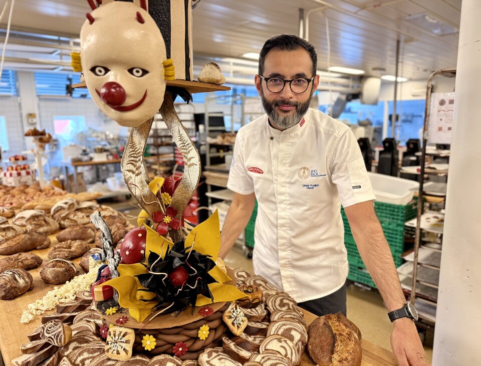 Umid Fotikh er kaptein på Bakerlandslaget og ansvarlig for showpiece i Nordic Bakery Cup 2025.
