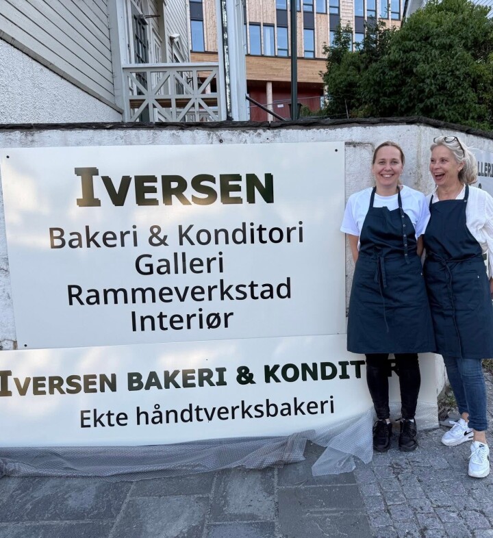 Caroline Mo Vik (t.v.) og Anja Kaldestad står bak etableringen av Iversen Bakeri & Konditori. Caroline Mo Vik (t.v) og Anja Kaldestad står bak etableringen av Iversen Bakeri & Konditori.