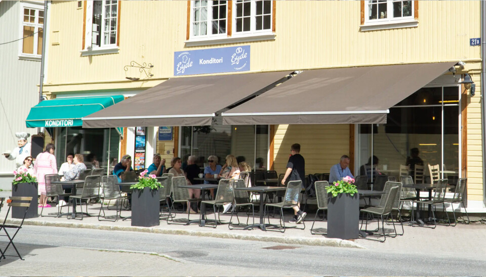 Eyde Konditori er nå en del av Aasmundsens Bakeri som igjen eies av Nærbakst.