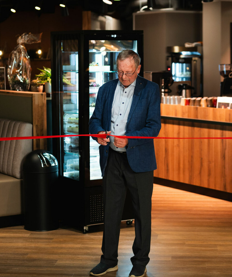 Eier Harald Hauge sto for den offisielle åpningen.