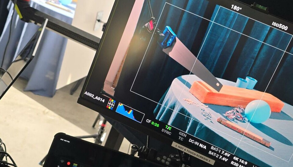 Fra fotograferingen av kakene i studio.