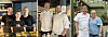 Tre bilder viser ansatte i bakerier, med bakervarer, arbeidsklær og produksjonslokaler.