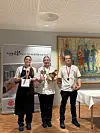 Oslo og Akershus Cup 2016: Eiri Lysø (første års lærling i Fire Makroner) kom på førsteplass, Celia Jermstad-Aamodt (første års lærling ved Thon Hotel Snø) kom på andreplass og Amund Flaa (andre års lærling ved Sommerro) kom på tredjeplass.